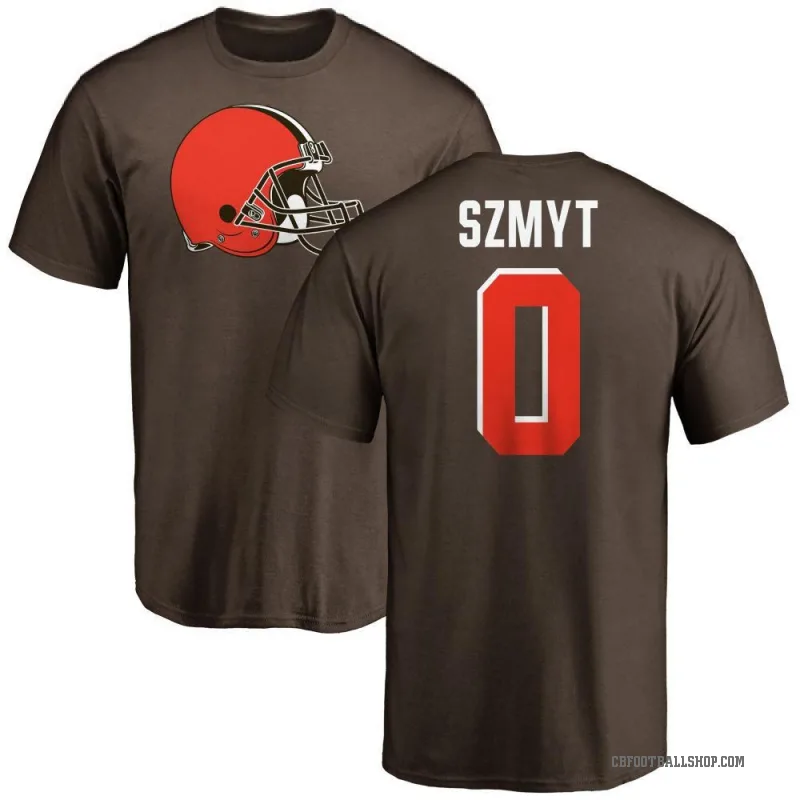 Andre Szmyt Men's Brown Cleveland Browns Logo T-Shirt -