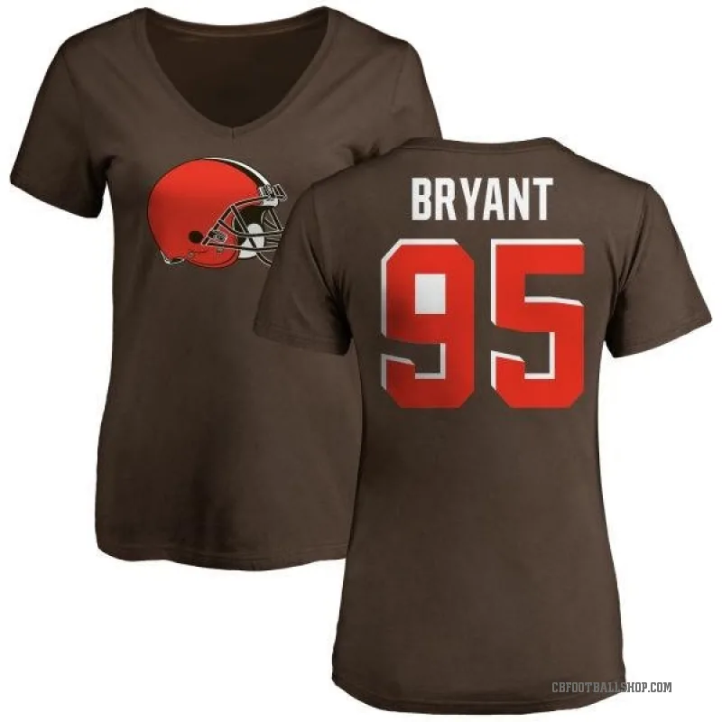 Armonty Bryant Women's Brown Cleveland Browns Logo Slim Fit T-Shirt -