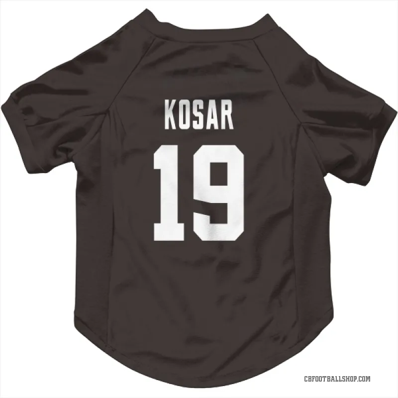 Bernie Kosar Brown Cleveland Browns Cat & Dog Pet Jersey