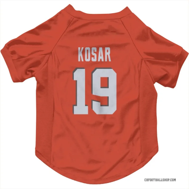 Bernie Kosar Orange Cleveland Browns Cat & Dog Pet Jersey