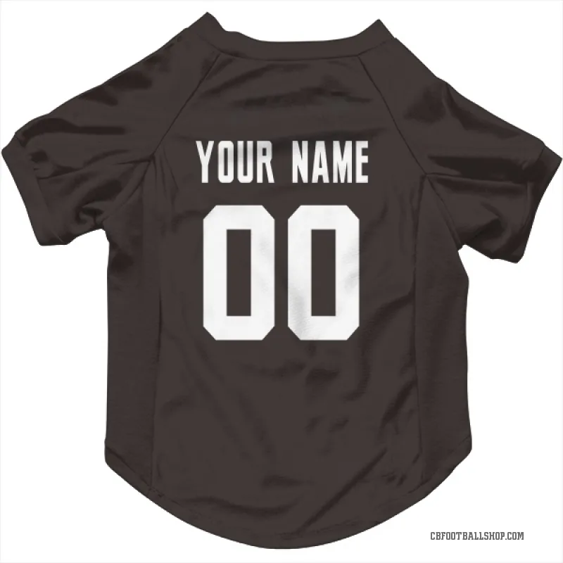 Custom  Brown Cleveland Browns   Cat & Dog Pet Jersey