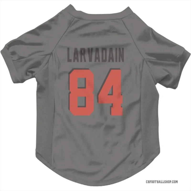 Gage Larvadain Gray Cleveland Browns Cat & Dog Pet Jersey