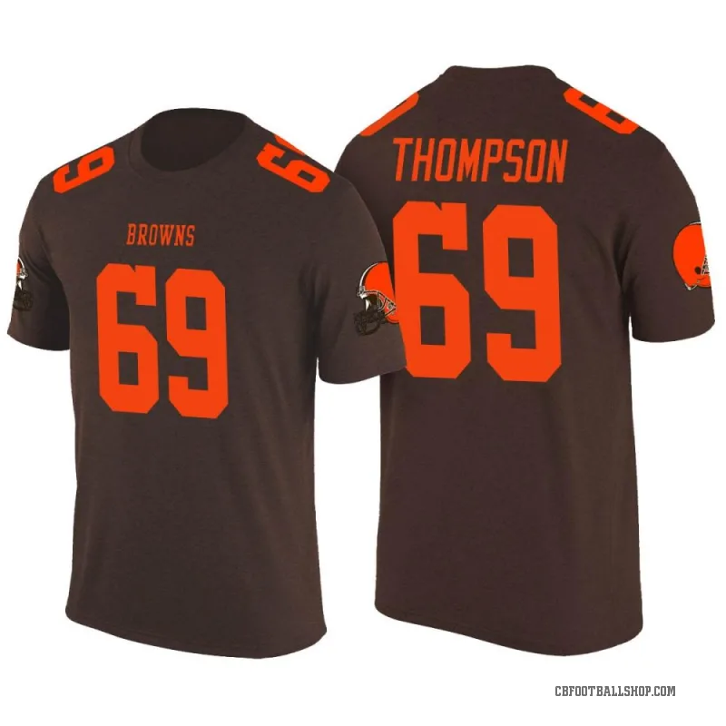Lorenzo Thompson Men's Brown Cleveland Browns Color Rush T-Shirt
