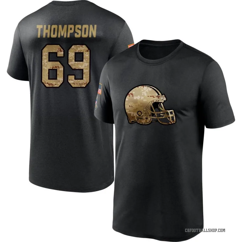 Lorenzo Thompson Youth Black Cleveland Browns 2020 Salute To Service Performance T-Shirt