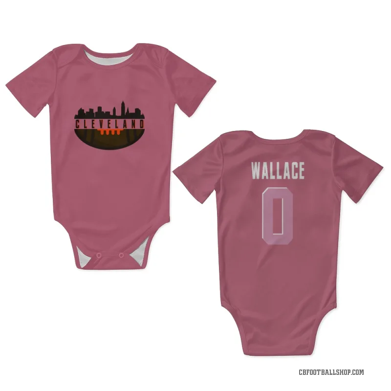 Tylan Wallace  Pink Cleveland Browns  Newborn & Infant Bodysuit
