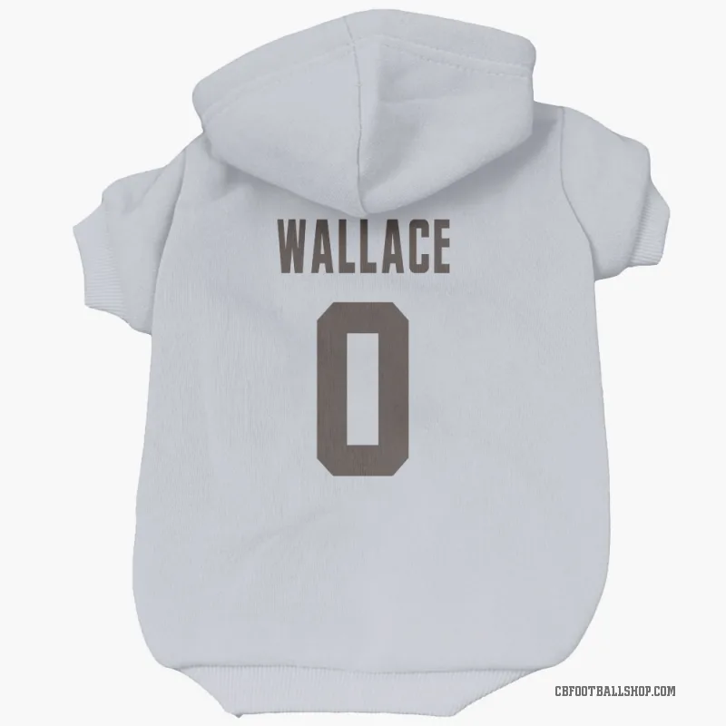 Tylan Wallace  White Cleveland Browns  Cat & Dog Pet Hoodie