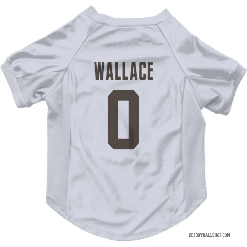 Tylan Wallace  White Cleveland Browns  Cat & Dog Pet Jersey