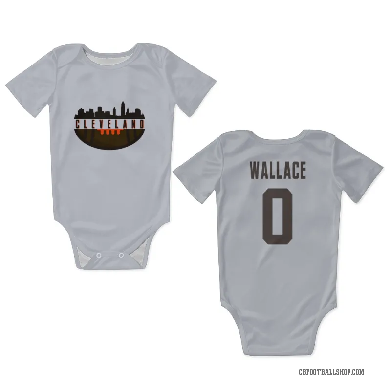 Tylan Wallace  White Cleveland Browns  Newborn & Infant Bodysuit